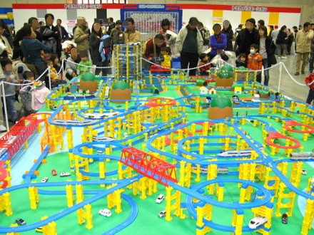 プラレールの展示