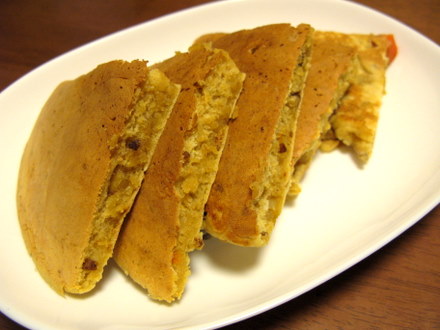 残り物カレーのホットケーキ