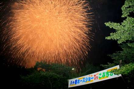 ホースショーの花火