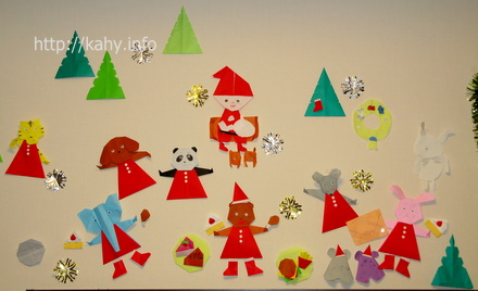撮り直ししたクリスマスの壁面