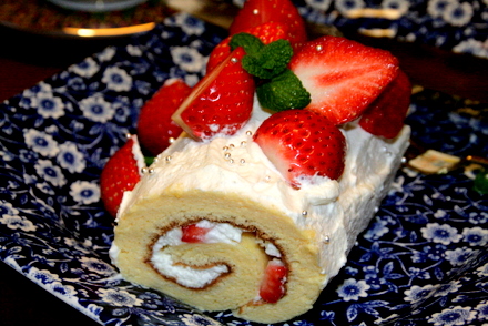 ロールケーキ断面