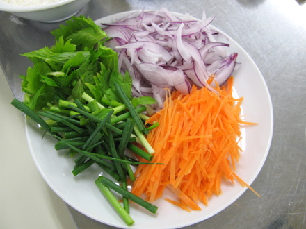 野菜の用意